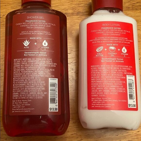 Christmas Winter Candy Apple Set Bath & Body Works Shower Gel & Body Lot… - Picture 12 of 12